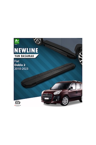 S-dizayn Fiat Doblo 2 Newline Siyah Yan Basamak 193 Cm 2010 Üzeri
