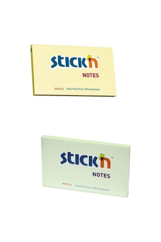 Hopax Stickn 76X127 100 Yaprak Yapışkanlı Not Kağıdı Sarı