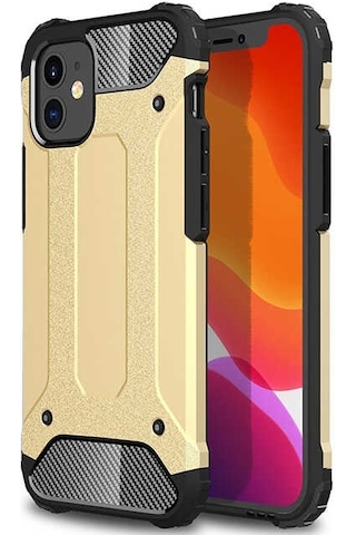 Noktaks - Apple Uyumlu iPhone 12 Mini - Kılıf Çift Katman Zırh Tank Crash Military Kapak - Gri
