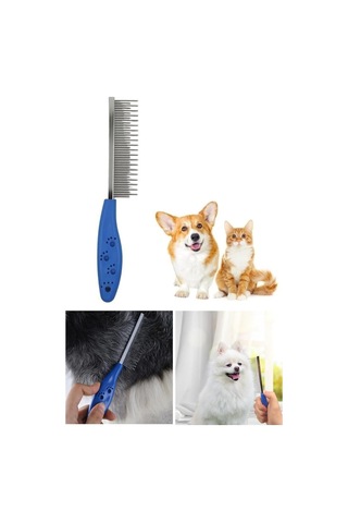 Ergonomik Kedi Ve Köpek Tüy Açma Tarağı, Köpek Kıtık Açıcı Bakım Tarağı, Metal Tarama Fırçası, Tüy Dö