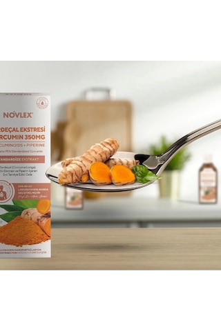 Novlex Curcumin Turmeric Ve Piperin Eki İçeren Takviye Edici Gıda 250 ML