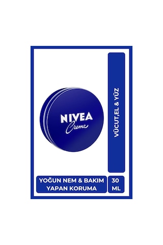 Nivea Creme Nemlendirici Mavi Teneke Kutu Krem 30 ML