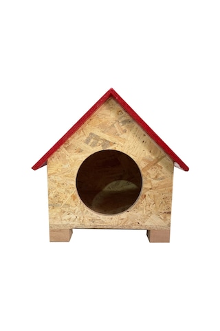 Goxawee Kedi Evi Dış Ortam Uygun Ahşap Kedi Evi Osb 39x37x34 Cm