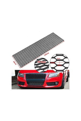 Audi Dizayn 3d Style Abs Plastik Panjur Teli 120x40 Cm Siyah