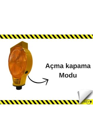 Lorex Solar Trafik Yuvarlak Flaşör