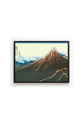Hokusai Zirvenin Altında Fırtına Çerçevesiz Poster 30x42 Cm A3 Tablo Japon Sanatı Duvar Dekoru