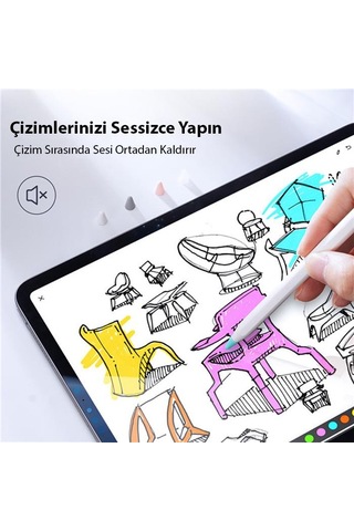 Coofbe Slikon 5 Renk 10 Adet Apple Pencil 1 Kalem Ucu Apple Pencil 2 Kalem Ucu Pürüzsüz Yapı