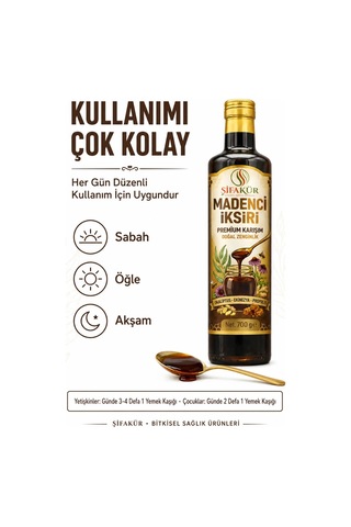 Madenci Şurubu 700 g Büyük Boy Propolis Ekinezya Okaliptüs Keçiboynuzlu (Madenci İksiri)