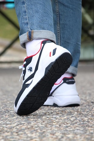 U.S. Polo Assn. 4M HUSKY 4FX Erkek Beyaz Sneaker