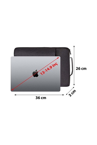 Asus Zenbook A14 Ux3407 14" Siyah Unisex Şık Ve Koruyucu Laptop Çantası