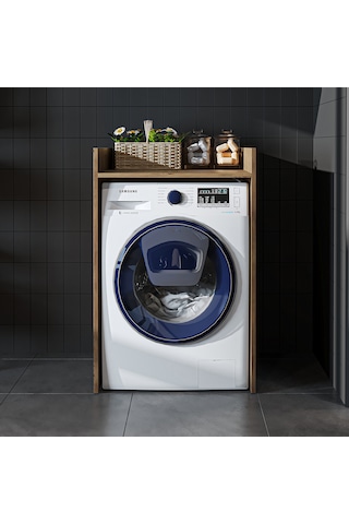Çamaşır Kurutma Makinesi Dolabı Kapaksız Banyo Dolabı 65 Cm Atl Atlantik Çam