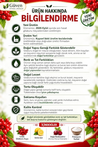 Talaszade Gilaburu Suyu 2026 Eylül Üretim 2 x 5 L