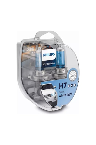 Philips Crystal Vision H7 Ampul 12V 55W 12972Cvsm - 2'Li Ampul