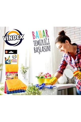 Vindex Fast Mikrofiber Temizlik Bezi 5 Li