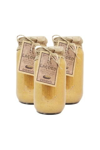 Laçoko Çifte Kavrulmuş Parçacıklı Ballı Fıstık Ezmesi 3 x 1 KG