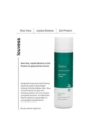 Louvess Aloe Vera Papatya Eki Süt Proteini Jojoba Eki Saç Bakım Kremi 400 ML