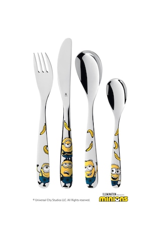 Wmf Minions Çocuk Çatal&kaşık&bıçak Seti 4 Parça Siyah