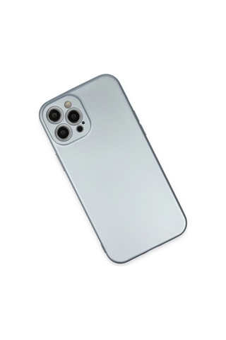 Cosmotex Newface Apple iPhone Uyumlu 12 Pro Max Kılıf Nano İçi Kadife Silikon - Sky Blue