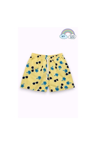 My Kids Wear Erkek Çocuk Degrade Desenli Deniz Şortu 2 Li Set 3-16 Yaş 12419 Beyaz-çok Renk