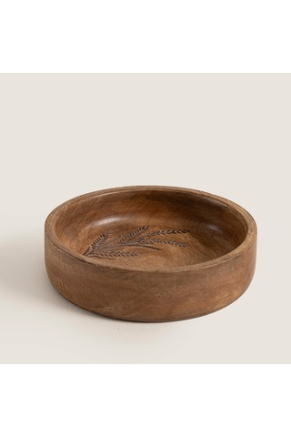 Sae Ahşap Sunum Kasesi 15x15x4cm Natural Naturel