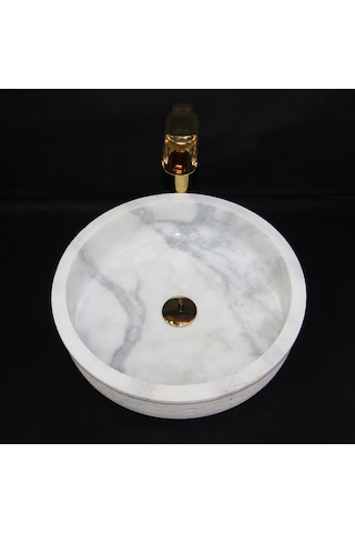 Afyon Beyaz Başlıklı Dışı Taramalı Lavabo