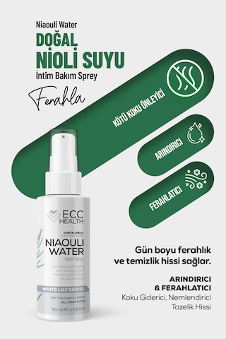Genital Bölge Koku Giderici, İntim Bakım Spreyi %100 Saf Nioli Suyu 50 Ml