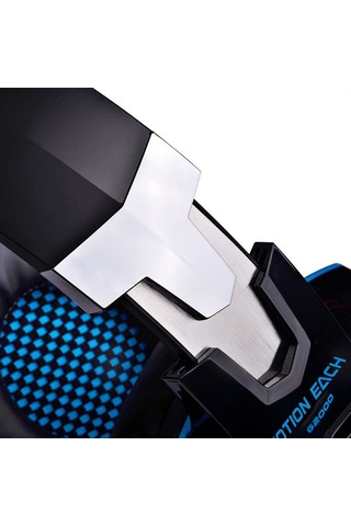 Moveevo Kotıon Each G2000 Kablolu Oyun Kulaklığı - 50mm Sürücü, Yumuşak Kulaklık, Gürültü Azaltma, 360 Ses, Işıklı, 120 Döner Mikrofon Siyah-kırmızı