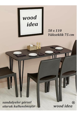Wood İdea 50x110 Mermer Desen Metal Ayaklı Mutfak Masası Yemek Ma Wood İdea 50x110 Mermer Desen Metal Ayaklı Mutfak Masası Yemek Ma