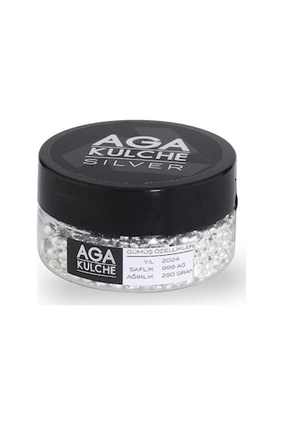 Agakulche 250 Gram 999 Granül Gümüş