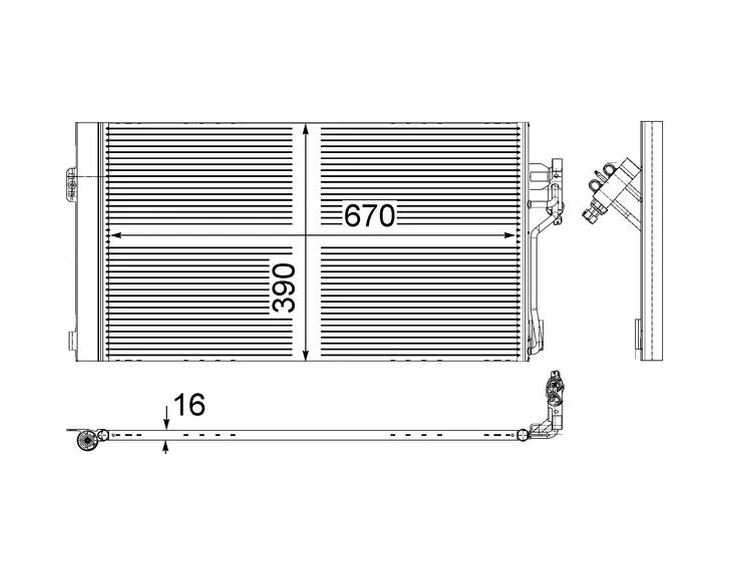 Klıma Radyatoru Mercedes Vıto W639 2003 A6398350070