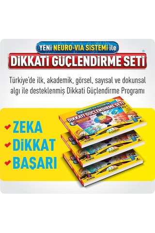 Dikkati Güçlendirme Seti - Yeni Neuro Via Sistemi Ile 8 Yaş