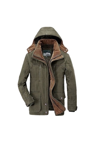 Sımıcg Erkek Orta Boy Yastıklı Mont - Ordu Yeşili Asker Yeşili