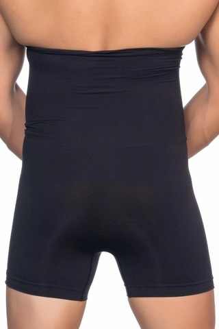 Senoramoda Siyah Seamless Toparlayıcı Erkek Yüksek Bel Double Boxer Korse