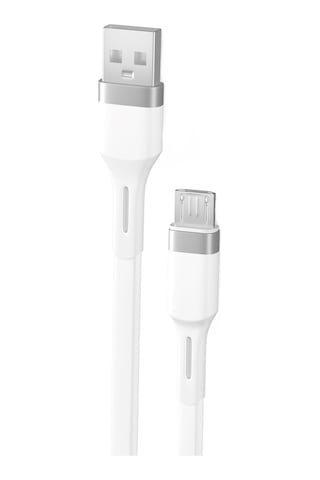Teknonet Tn-dc02 Plastik 100 Cm Micro Şarj Ve Data Kablosu Beyaz