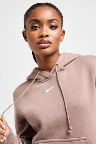 Nike Sportswear Phoenix Fleece Pullover Hoodie Kadın Kapüşonlu Sweatshirt Kahverengi Kahverengi