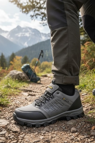Enoch Erkek Siyah Waterproof Outdoor Dağ Yürüyüş Ve Trekking Ayakkabısı Füme