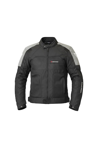 Venom Motosiklet Montu Dynamic Siyah-gri 4 Mevsim Motorcu Montu