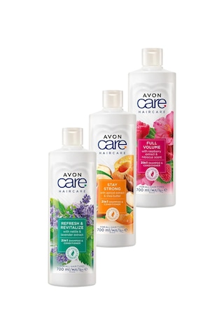 Avon Haircare Üçlü Şampuan Ve Saç Bakım Kremi Paketi
