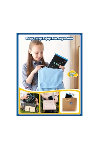 Jenerik Lcd Grafik Tablet Çocuk Çizim Tahtası 8.5 İnch 22 Cm Djital Karalama Tableti Yüksek Kali