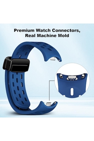 Xiaomi İle Uyumlu Mi Band 10/9/8 İçin Nefes Alabilen Silikon Air Loop Smart Band10 Kordon Manyetik Toka Mekanizmalı Deformasyona Dayanıklı Yumuşak Mi Band 10 Kordonu