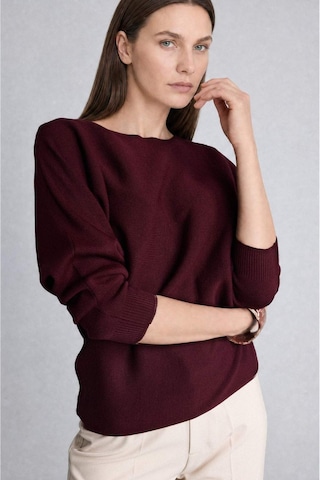 Defacto Kayık Yaka Triko Kazak G3403ax26aubr234 Bordo-br234
