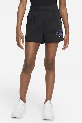 Nike Sportswear Girls Shorts Black Pamuklu Kız Çocuk Şortu Siyah Siyah