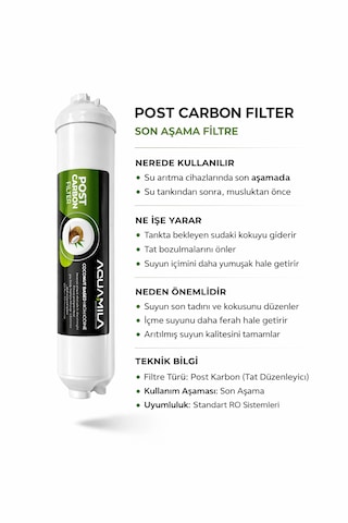 Aqua Mila Kapalı Kasa İnline 3'lü Su Arıtma Filtre Seti Iso Standartlarına Uygun Üçlü Set