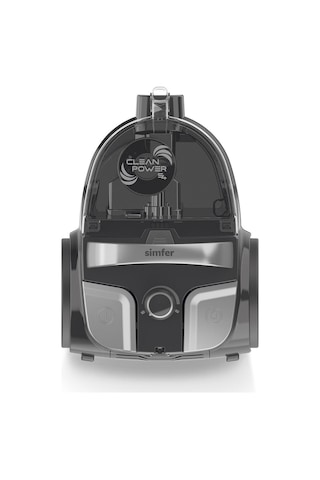 Simfer 6300 Clean Power S4 Toz Torbasız Yatay Süpürge 800W Silver-Gri