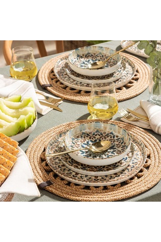 Mudo Home Ephesus 18 Parça Porselen Yemek Takımı Çok Renkli