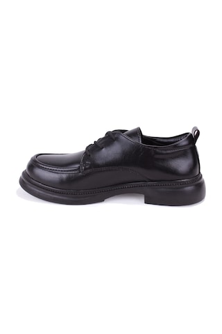 Dagoster Dza07-8892550 Siyah Günlük Bağcıklı Loafer Kadın Ayakkabı