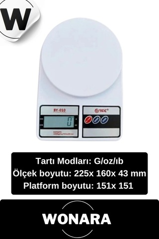 Deluxe Yüksek Hassasiyetli Pilli Mutfak Terazisi Dara Fonksiyonlu Otomatik Kapanma Özellikli Ölçer Diğer