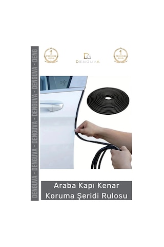 Korumafitili Esnek Dayanıklı Kauçuk Metal Klipsli Araç Kapı Bagaj Kenar Darbe Koruma Fitil Şeridi