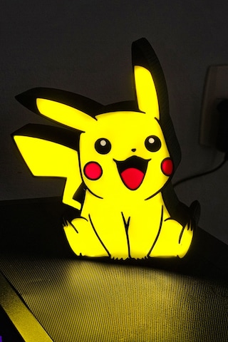 Pikachu Dekoratif Led Aydınlatma Çok Renkli