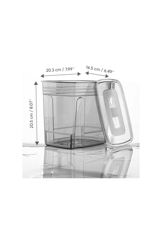 Meleni Home 6'lı Lena Jumbo Set- Un Ve Bakliyat Şeker Erzak Saklama Kabı - Dolap Kiler Düzenleyici Kutu 6x5,5 Lt